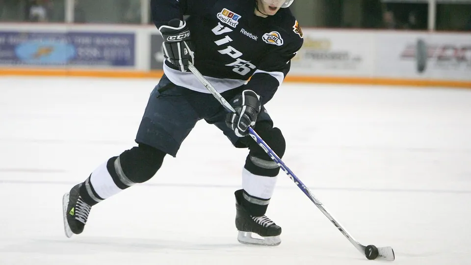 Ice hockey players on the ice